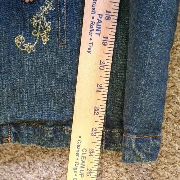 CJ Banks Embroidered Denim Jacket Size X (14W) - Picture 8 of 12